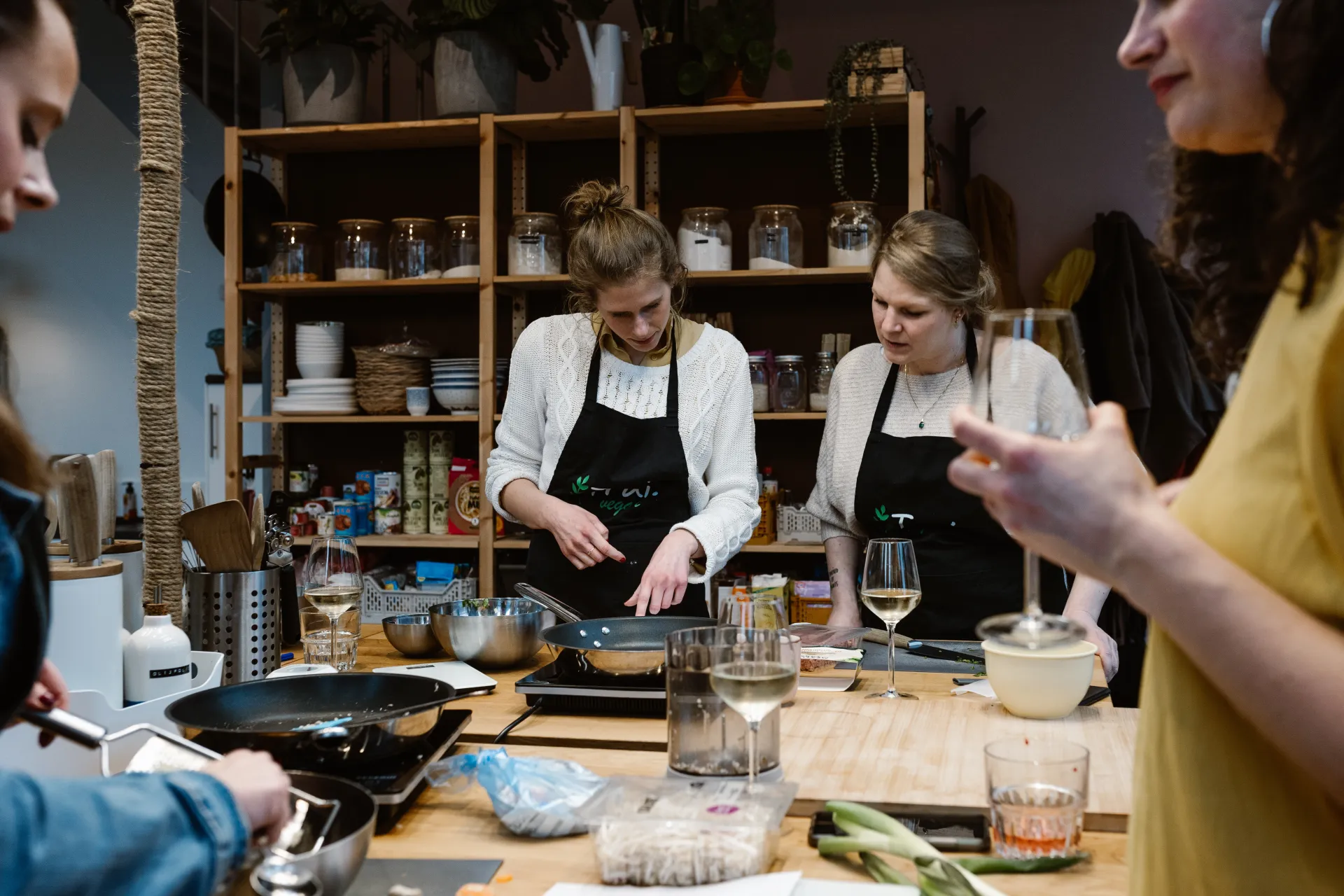 Vegan kookworkshop sfeer